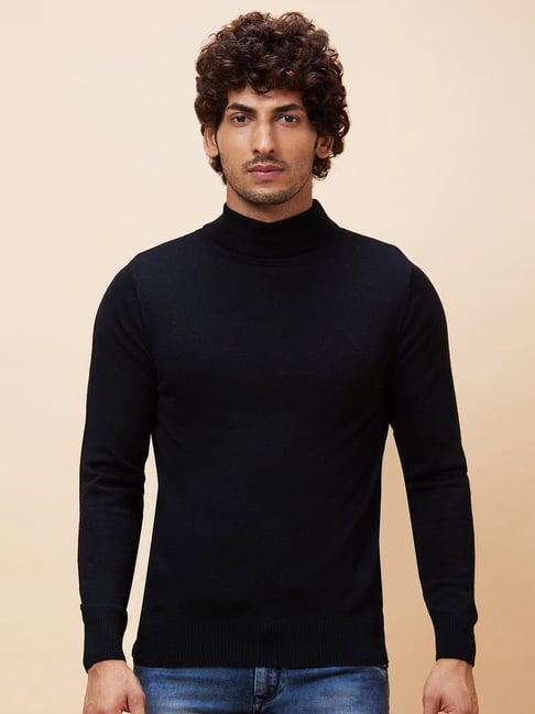 globus-black-regular-fit-sweater