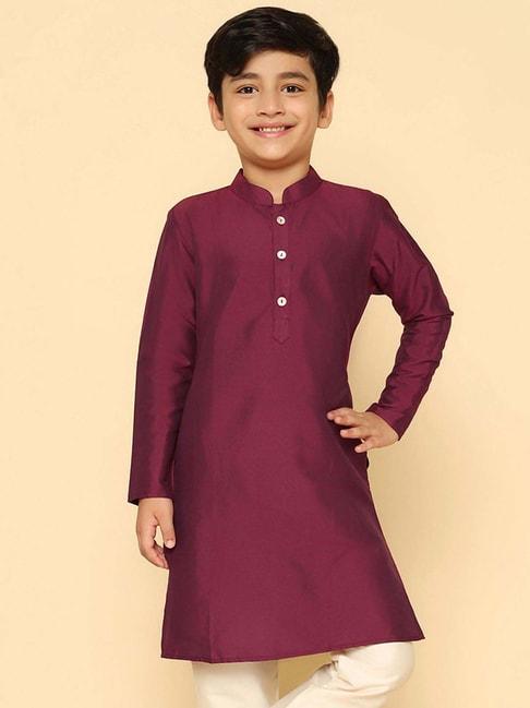 kisah-kids-purple-cotton-regular-fit-full-sleeves-kurta