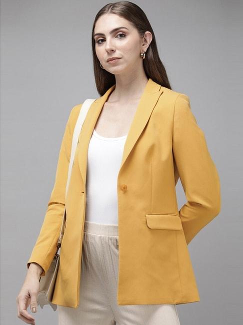 van-heusen-yellow-regular-fit-formal-blazer