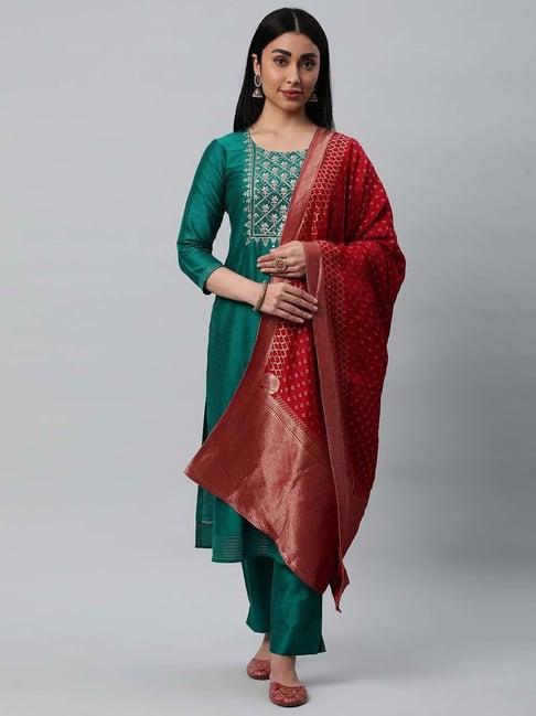 kami-kubi-green-embroidered-unstitched-dress-material