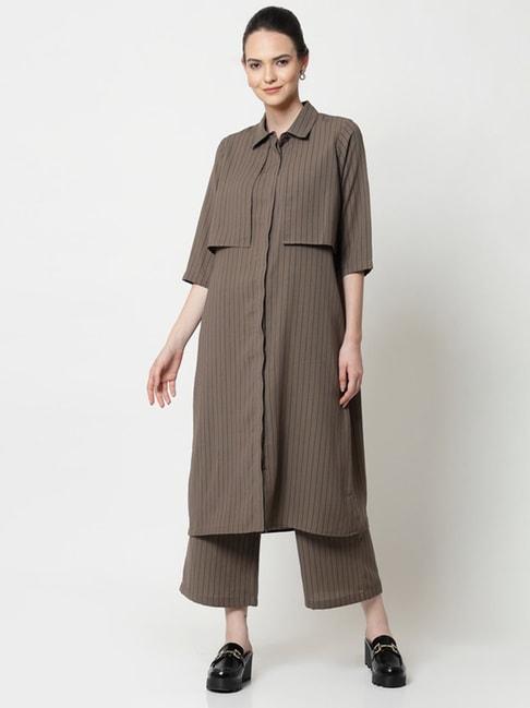 office-&-you-beige-striped-tunic