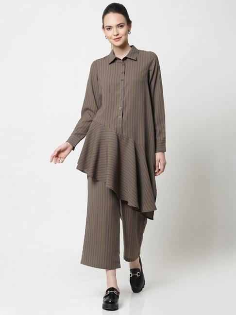 office-&-you-beige-striped-tunic