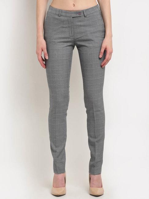 crozo-by-cantabil-grey-check-trousers