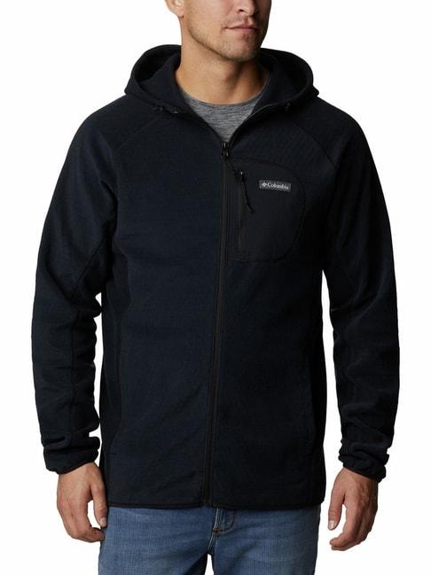 columbia-black-regular-fit-hooded-jacket
