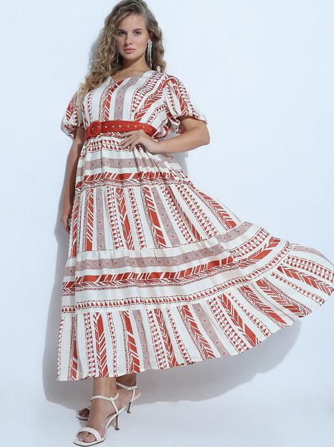 vero-moda-curve-rust-&-white-printed-maxi-dress
