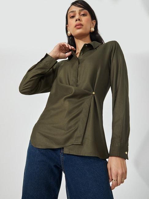 the-label-life-olive-shirt
