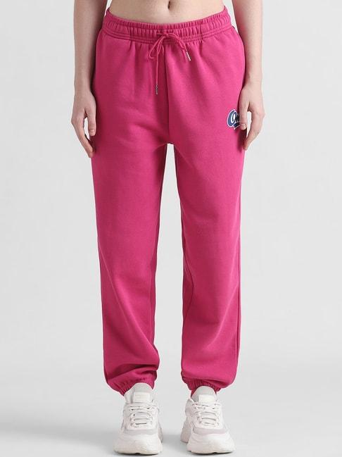 only-pink-graphic-print-joggers
