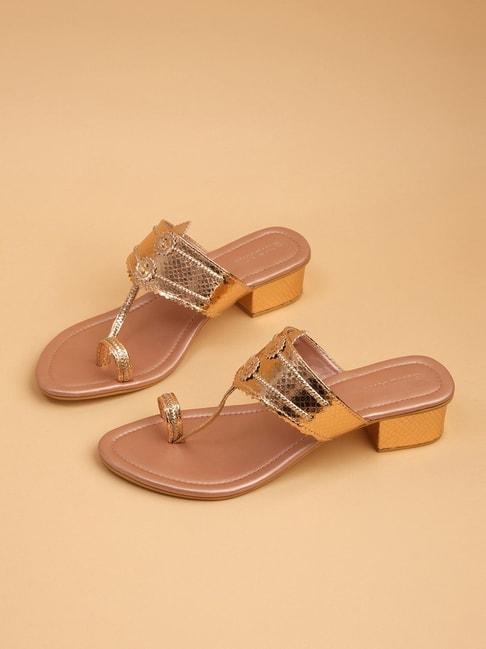 eridani-women's-toran-rose-gold-kolhapuri-sandals