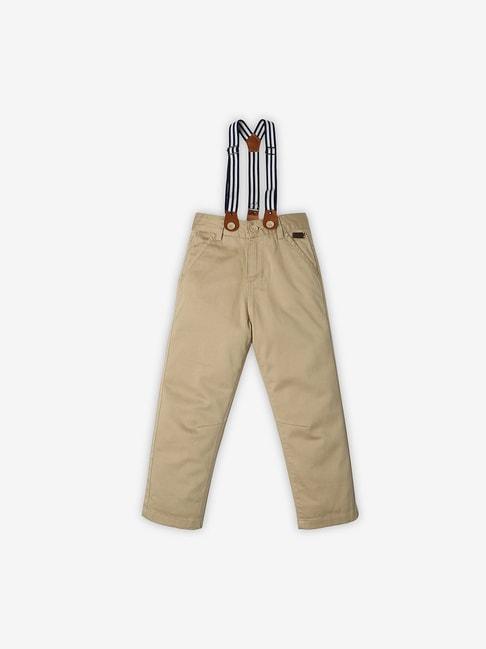 ed-a-mamma-kids-beige-solid-trousers-with-suspender