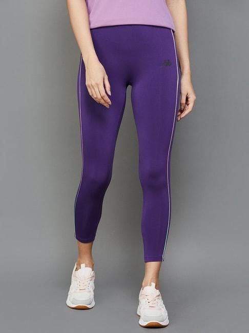 kappa-purple-logo-print-tights