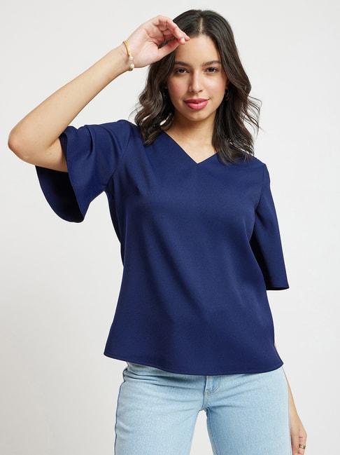 fablestreet-navy-relaxed-fit-top