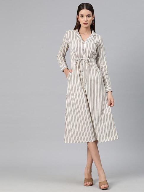 cottinfab-beige-cotton-striped-shirt-dress