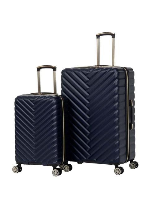 kenneth-cole-navy-textured-trolley-bag-pack-of-2