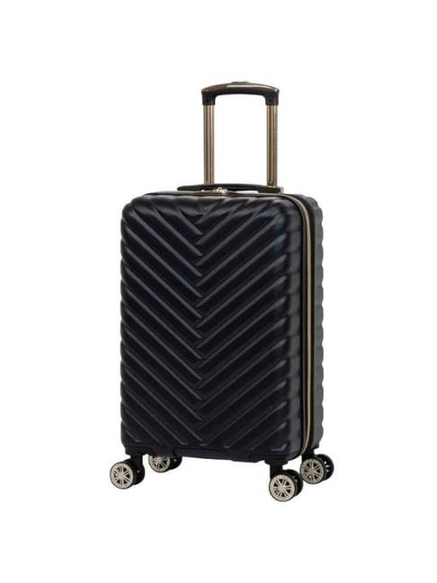 kenneth-cole-black-textured-hard-cabin-trolley-bag---22-cms