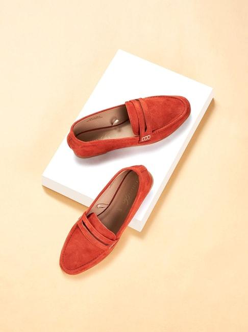 forever-glam-by-pantaloons-women's-orange-casual-loafers