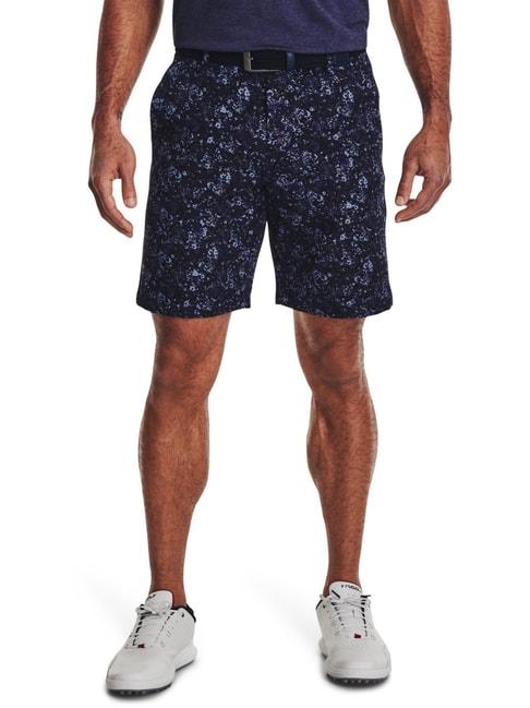 under-armour-blue-regular-fit-printed-shorts