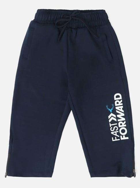 allen-solly-junior-navy-printed-trousers