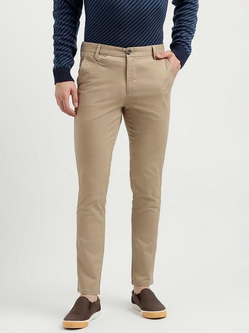 united-colors-of-benetton-beige-slim-fit-flat-front-trousers