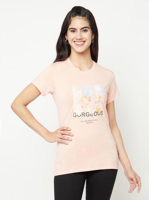 crimsoune-club-peach-graphic-print-t-shirt