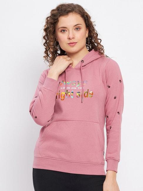 duke-dusty-pink-graphic-print-hoodie