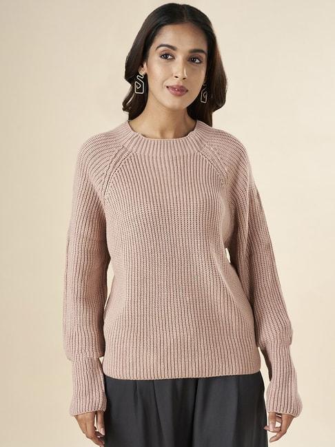 akkriti-by-pantaloons-pink-regular-fit-sweater