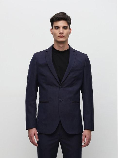 selected-homme-blue-slim-fit-check-blazer