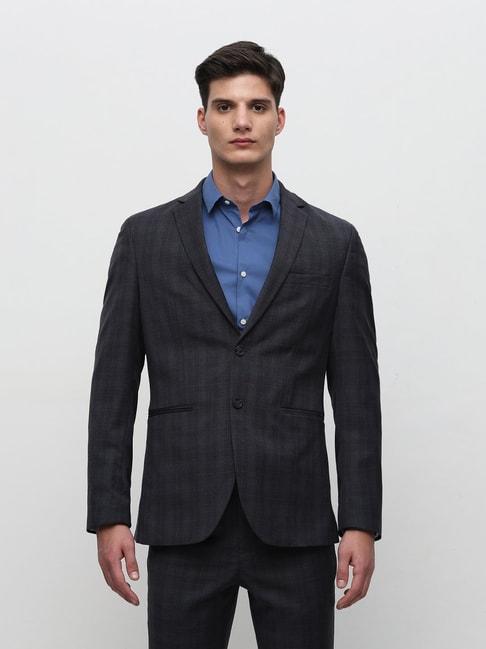 selected-homme-grey-slim-fit-check-blazer