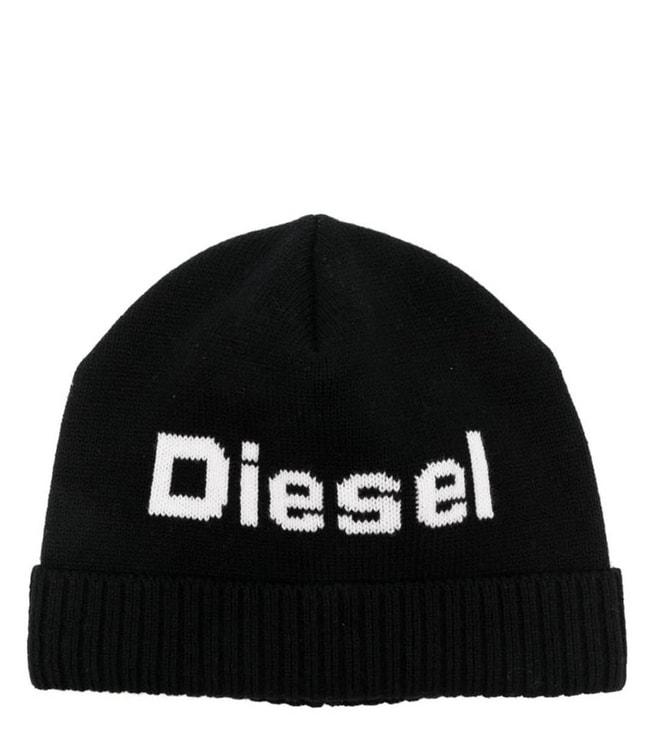 diesel-kids-black-logo-beanie-cap-(8-12-year)