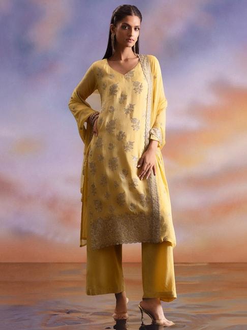 soch-yellow-embellished-unstitched-dress-material