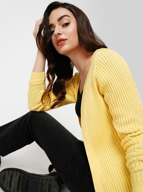 only-yellow-regular-fit-cardigan