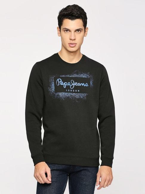 pepe-jeans-black-regular-fit-printed-sweatshirt
