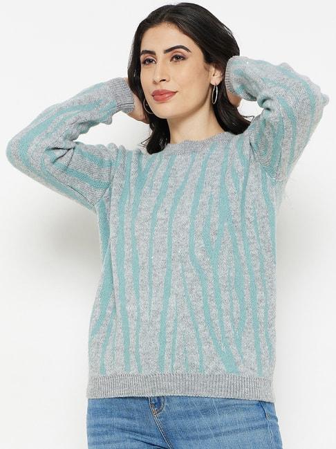 madame-grey-printed-sweater