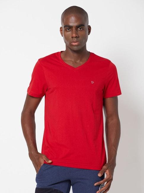 sporto-blood-red-regular-fit-t-shirt
