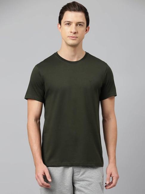 van-heusen-military-green-t-shirt