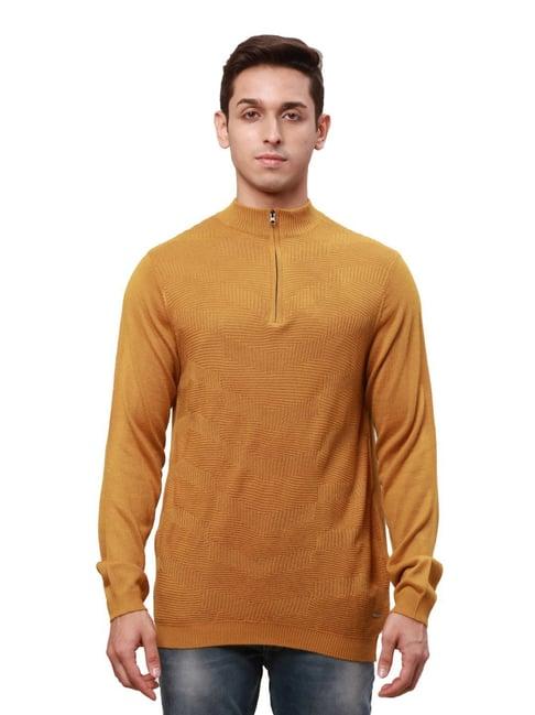 park-avenue-yellow-regular-fit-sweater