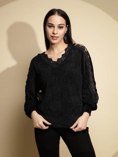 global-republic-black-acrylic-lace-pullover