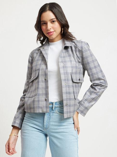 fablestreet-grey-wool-checks-cropped-jacket