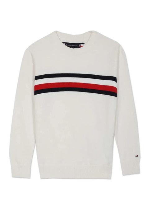 tommy-hilfiger-kids-white-striped-sweater
