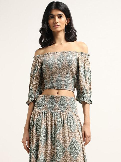 bombay-paisley-by-westside-green-printed-top