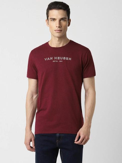 van-heusen-maroon-regular-fit-t-shirt