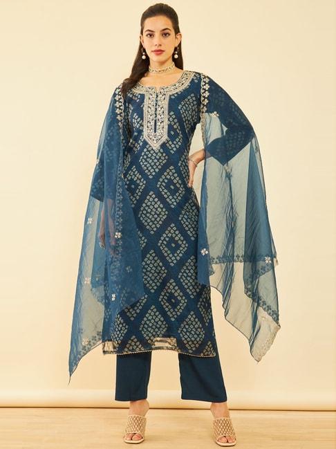 soch-navy-printed-unstitched-dress-material