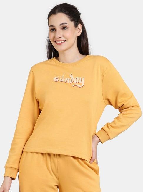 coucou-by-zivame-yellow-printed-pullover