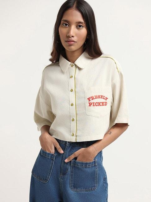 nuon-by-westside-off-white-contrast-shirt