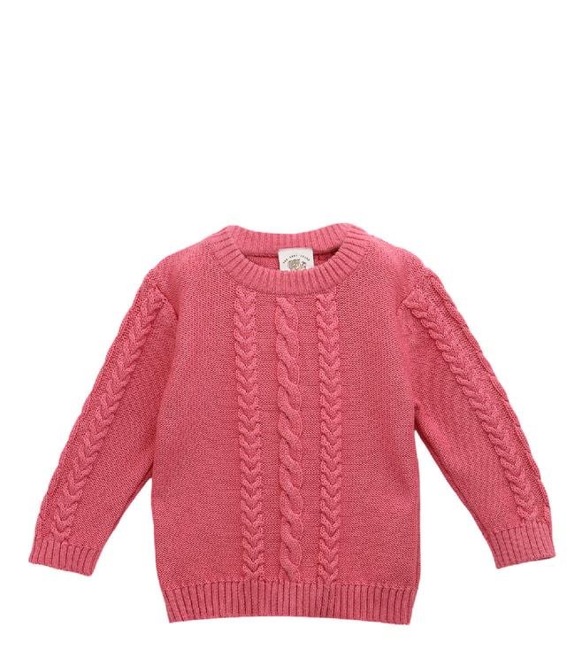 the-baby-trunk-kids-pink-cable-regular-fit-sweater