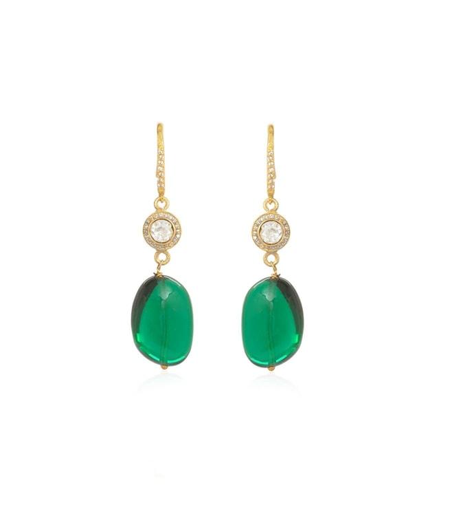 kesya-green-tumbled-earrings