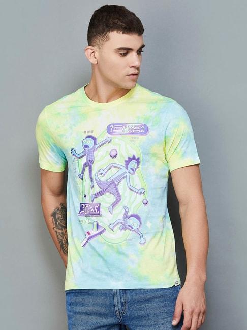 forca-by-lifestyle-multi-cotton-regular-fit-printed-t-shirt