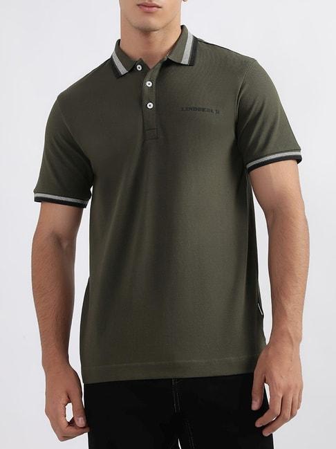lindbergh-green-cotton-regular-fit-polo-t-shirt