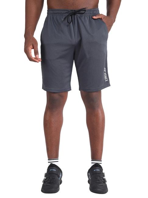 yonex-steel-grey-regular-fit-badminton-shorts