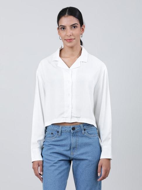 bene-kleed-rayon-white-shirt