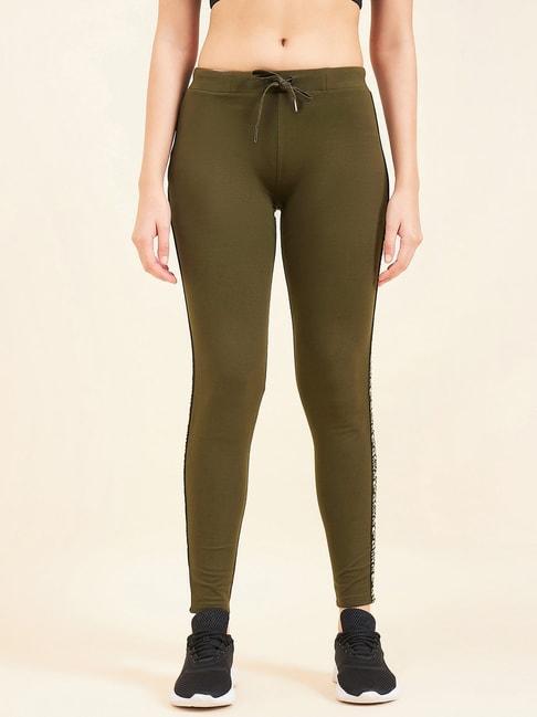 sweet-dreams-green-cotton-printed-sports-tights